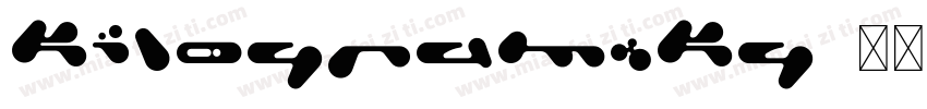 KiloGram_KG 字体字体转换